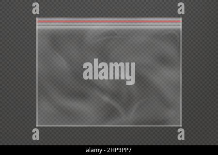 Plastic or cellophane zip bag, realistic isolated 3d vector mockup. Empty  transparent pouches with zippers. Waterproof disposable blank plastic  packag Stock Vector Image & Art - Alamy