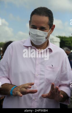 salvador, bahia, brazil - february 15, 2022: Nelson Leal, state deputy seen during an event in the city of Salvador. Stock Photo