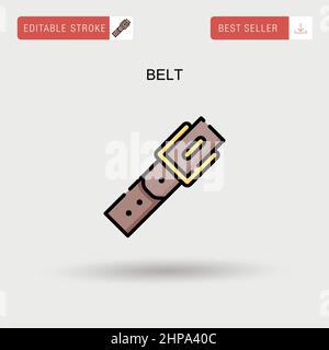 Belt Simple vector icon. Stock Vector