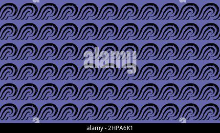 Wave seamless pattern. Japan wave on Very Peri Stock Vector