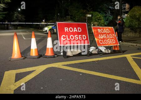 Road incident ahead hi res stock photography and images Alamy