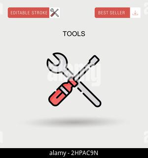 Tools Simple vector icon. Stock Vector