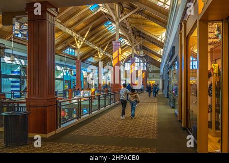 Mall of Georgia, a popular enclosed super-regional shopping mall located in unincorporated Gwinnett County, Georgia, northeast of Atlanta. (USA) Stock Photo