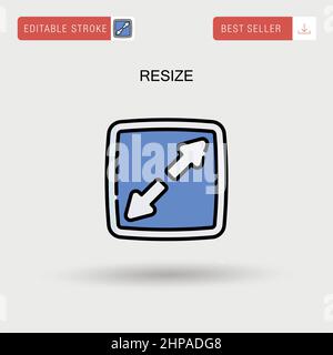 Resize Simple vector icon. Stock Vector