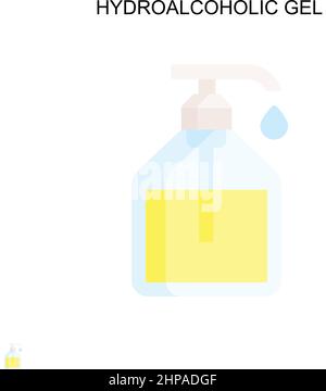 Hydroalcoholic gel Simple vector icon Stock Vector Image & Art - Alamy