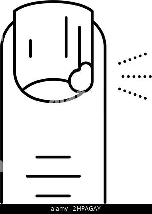 Pustular psoriasis black line icon. Autoimmune diseases. Pictogram for ...