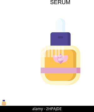 Serum Simple vector icon. Illustration symbol design template for web mobile UI element. Stock Vector