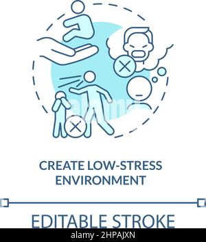 Create low stress environment concept icon Stock Vector Image & Art - Alamy