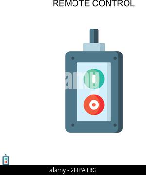 Remote control Simple vector icon. Illustration symbol design template for web mobile UI element. Stock Vector