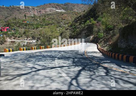 A small village in Malam Jabba close Hindu Kush mountains of Himalayas, Pakistan Stock Photo