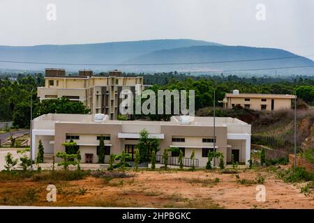 big bungalow looking awesome of a Indian colony Stock Photo