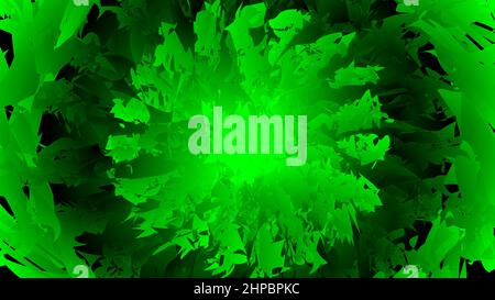 Green fire circle abstract design Stock Vector