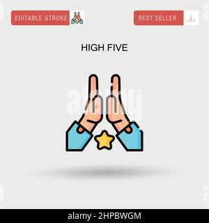 High five Simple vector icon. Stock Vector
