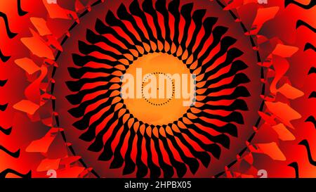 Modern abstract circle red gradient color Stock Vector