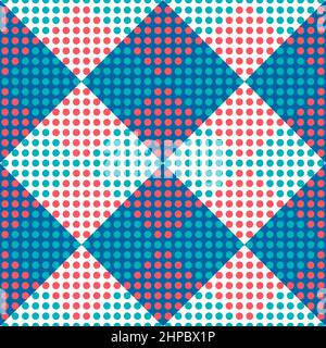 graphics seamless circle square styles patter wallpaper tile vector illustration Stock Vector