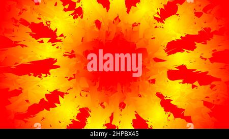 Abstract fire shape background in red color Stock Vector