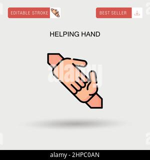 Hand Simple vector icon Stock Vector Image & Art - Alamy