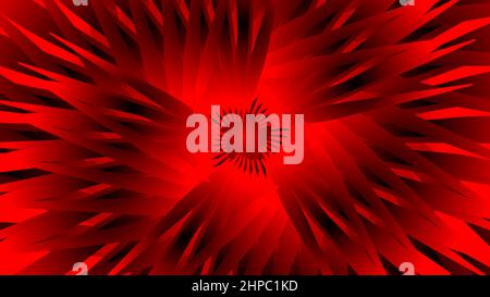 Abstract background of star shape in red color Stock Vector