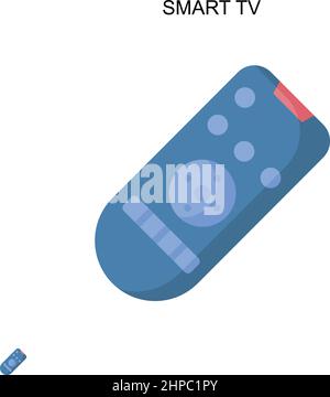 Smart tv Simple vector icon. Illustration symbol design template for web mobile UI element. Stock Vector