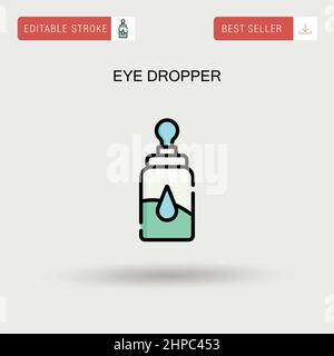 Eye dropper Simple vector icon. Stock Vector