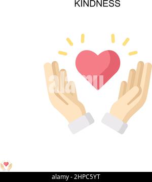 Kindness Simple vector icon. Illustration symbol design template for ...