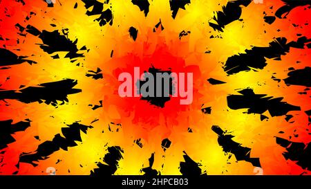 Abstract smoldering red black gradient color Stock Vector
