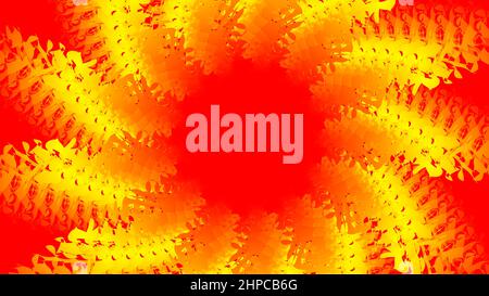 Fire star shape abstract background Stock Vector
