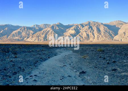 death Vally  the path to tranquility Stock Photo