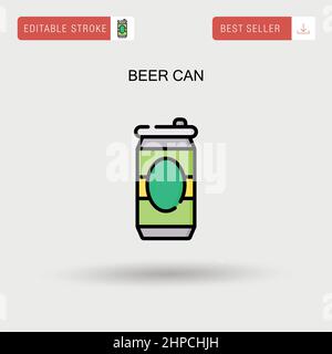Realistic beer can mockup icon set silver aluminum cans with ...