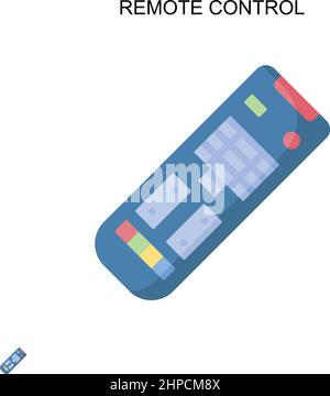 Remote control Simple vector icon. Illustration symbol design template for web mobile UI element. Stock Vector