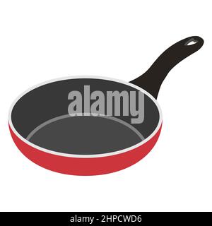 HOT on red-hot frying pan Stock Vector Image & Art - Alamy