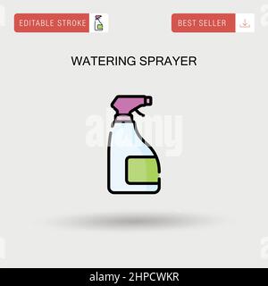 Watering sprayer Simple vector icon. Stock Vector