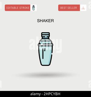 Shaker Simple vector icon. Stock Vector