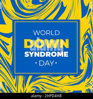 World Down Syndrome Day vector banner. Awareness Day. Stock Vector