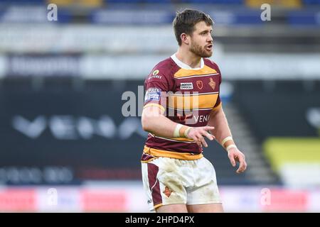 Huddersfield, England - 19 February 2022 - Joe Greenwood (15) of Huddersfield Giants during the Rugby League Betfred Super League Round 2 Huddersfield Giants vs Hull Kingston Rovers at John Smith's Stadium, Huddersfield, UK  Dean Williams Stock Photo