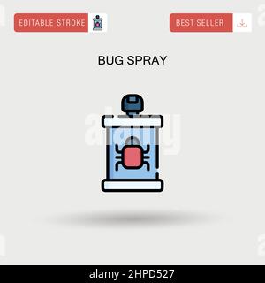 Bug spray Simple vector icon. Stock Vector