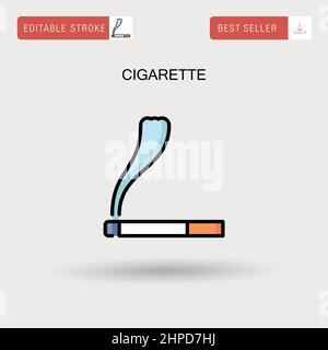 Cigarette Simple vector icon. Stock Vector
