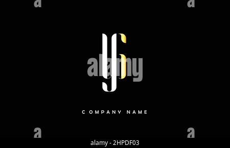 YG or GY Alphabet Letters Initial Luxury Logo Vector Monogram Stock Vector