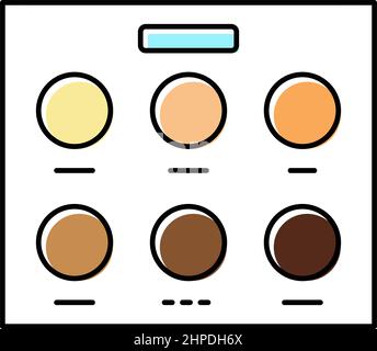 skin palette color icon vector illustration Stock Vector