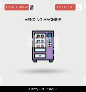 Vending machine Simple vector icon. Stock Vector