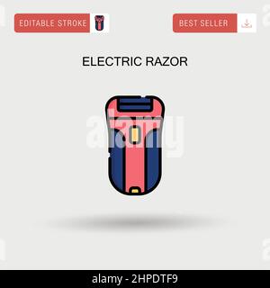 Electric razor Simple vector icon. Stock Vector