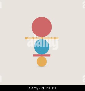 Balance icon, harmony, stability logo Stock Vector