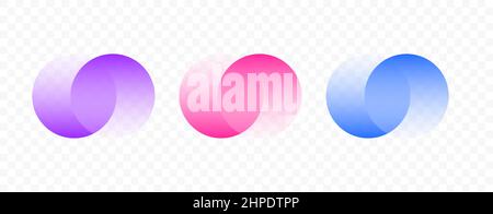 Transparent graphic design element, abstract circles Stock Vector