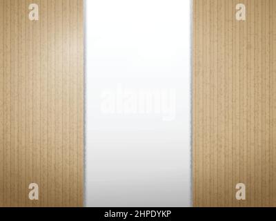 Torn cardboard paper texture for background. Vector illustration. Stock Vector