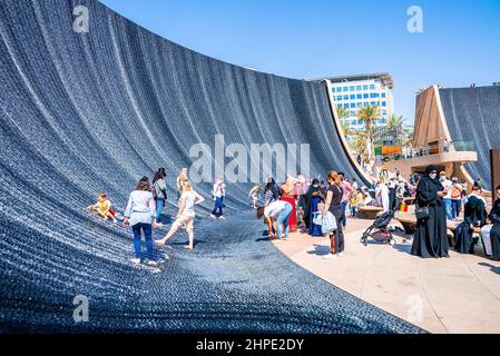Dubai Expo 2020 exhibition show with many amazing pavilions. Stock Photo