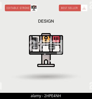 Poster Simple vector icon. Modern, simple flat vector illustration for ...