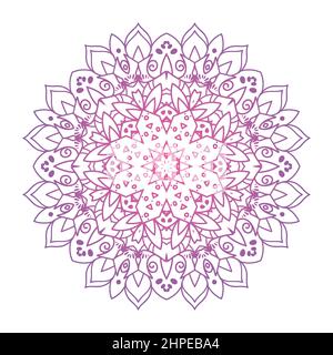 Mandala Vector Art Pattern Design. Vector illustration Stock Vector