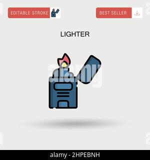 Lighter Simple vector icon. Stock Vector