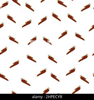 Clippers seamless pattern on. Vintage barber shops elements in doodle style. Hand drawn repeat texture for fabric, wallpaper, textile, print, wrapping Stock Vector
