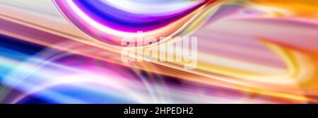 Abstract multicolor psychedelic background created with a metal spoon reflection Stock Photo